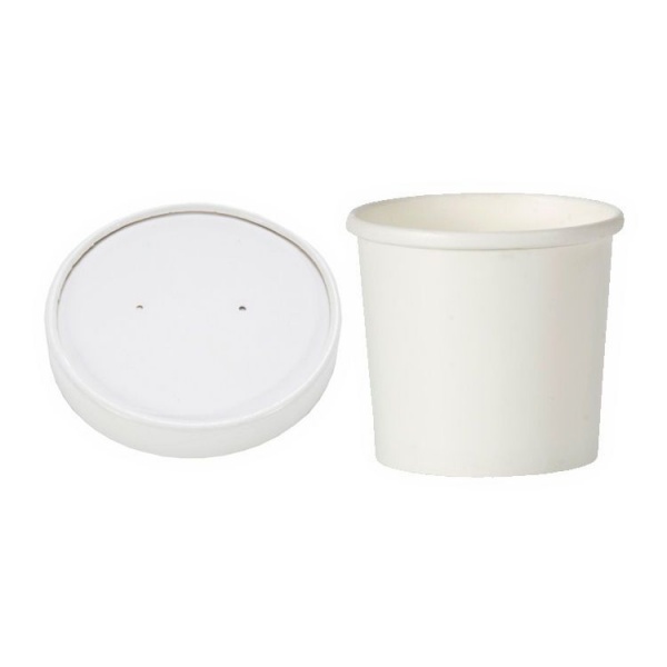 SOUP16 - 16oz Soup/Pasta Container With Vented Paper Lid x 250
